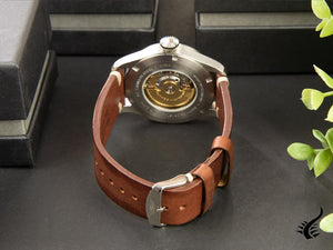 Iron Annie Cockpit Automatic Watch, Beige, 42 mm, Leather strap, Day, 5156-5