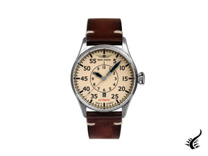 Iron Annie Cockpit Automatic Watch, Beige, 42 mm, Leather strap, Day, 5156-5