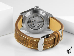 Montre automatique Iron Annie Cockpit, beige, 42 mm, bracelet en cuir, jour, 5162-3