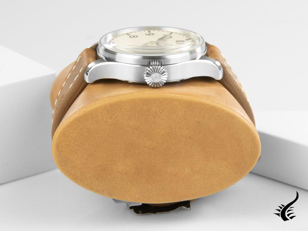 Iron Annie Cockpit Automatic Watch, Beige, 42 mm, Leather strap, Day, 5162-3
