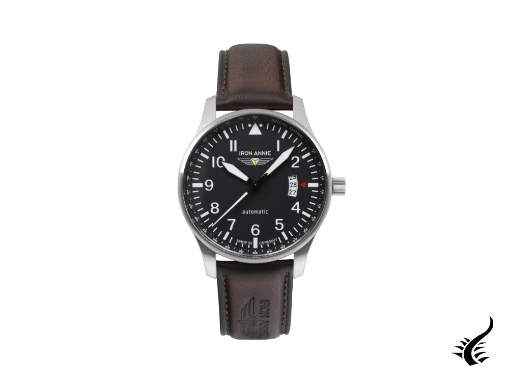 Montre automatique Iron Annie F13 Tempelhof, noire, 42 mm, jour, 5664-2