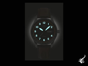 Montre automatique Iron Annie F13 Tempelhof, noire, 42 mm, jour et date, 5668-5