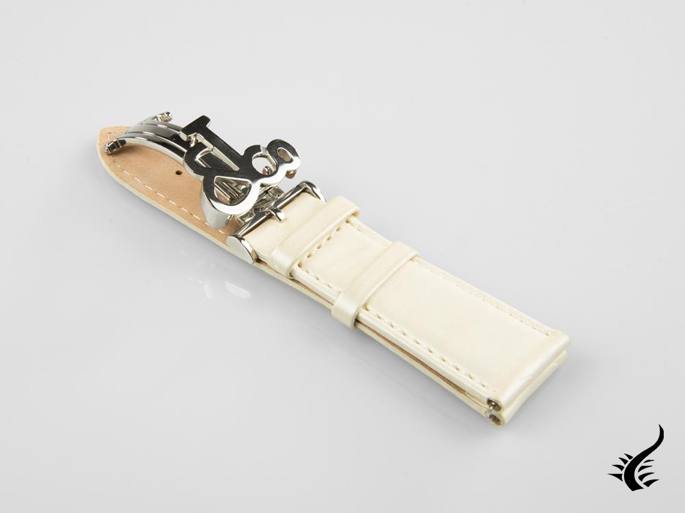 Jacob &amp; Co, Textile, Blanc, Boucle, 22 mm, SW22