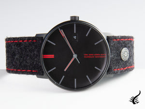 Montre automatique Junghans Form A Edition 160, 39,3 mm, noire, jour, 027/4131.00