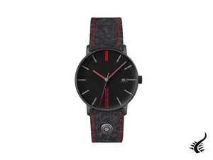 Montre automatique Junghans Form A Edition 160, 39,3 mm, noire, jour, 027/4131.00