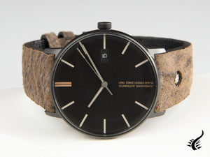 Montre automatique Junghans Form A Edition 160, 39,3 mm, noire, jour, 027/4132.00