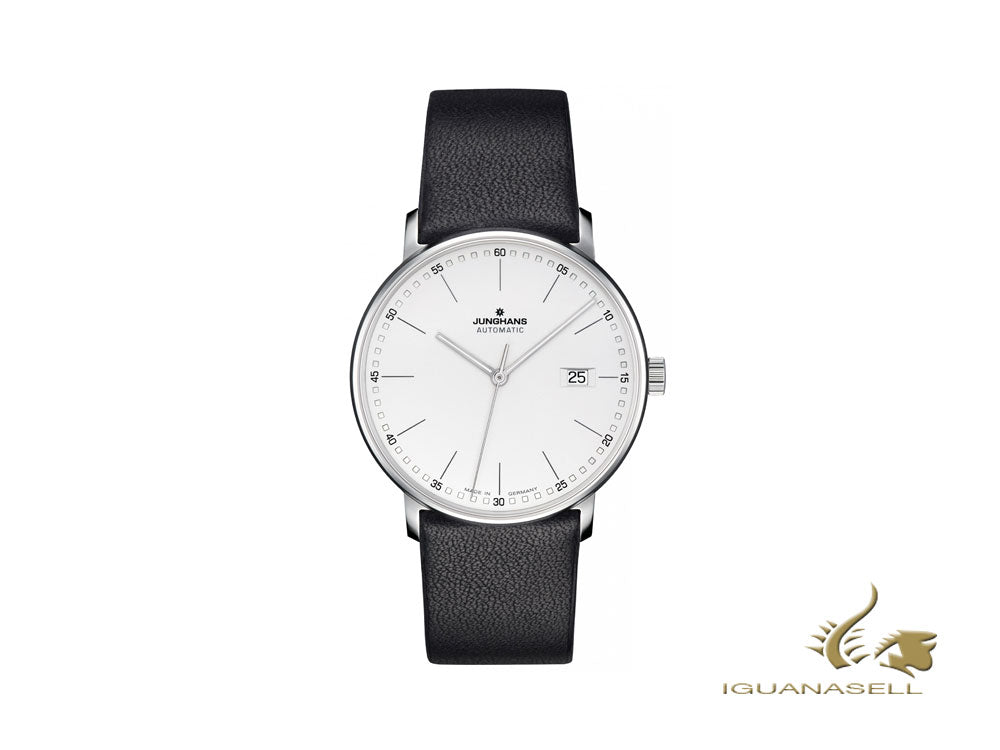 Junghans Form A Automatic Watch, J800.2, 39,3mm, White/Black, Day, 027/4730.00