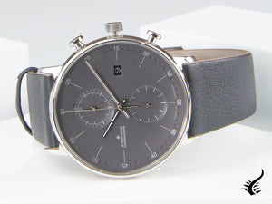 Montre à quartz chronoscope Junghans Form C, J645.85, 40 mm, noire, 041/4876.00