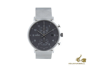 Junghans Form C Chronoscope Quartz Watch, J645.85, 40mm, Anthracite, 041/4877.44