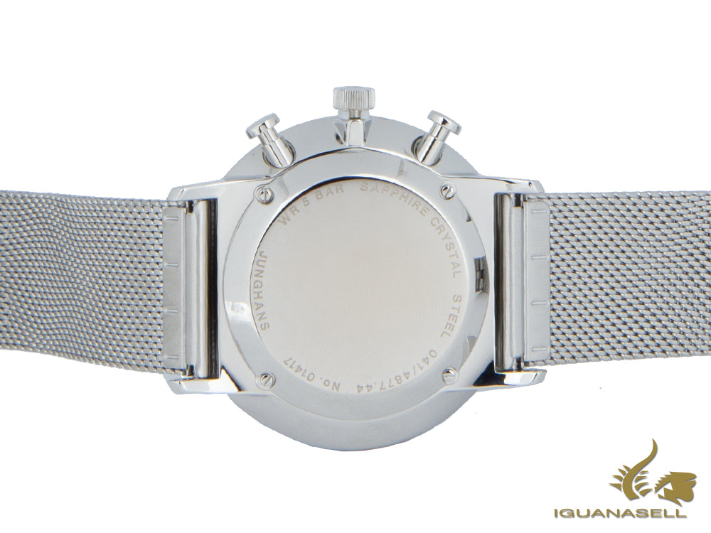 Junghans Form C Chronoscope Quartz Watch, J645.85, 40mm, Anthracite, 041/4877.44