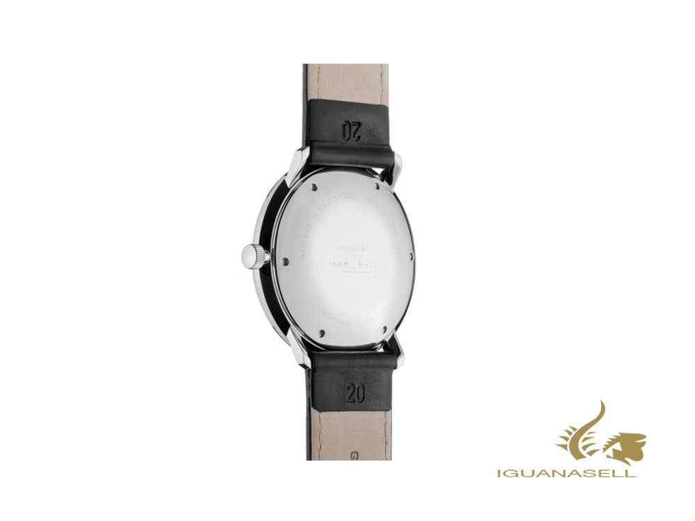 Montre automatique Junghans Max Bill, J800.1, 38 mm, noire, 027/4701.02