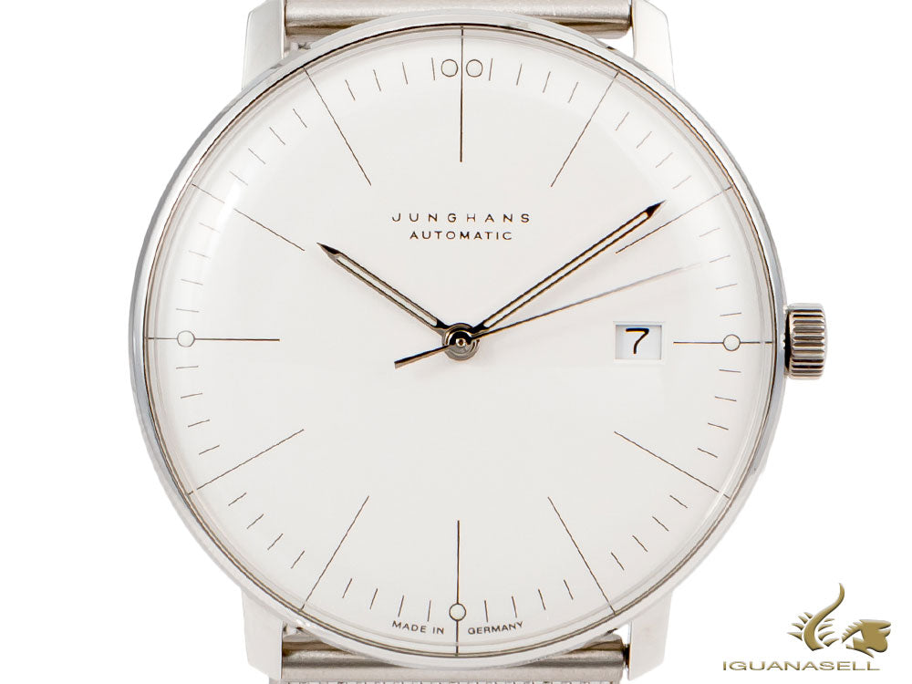 Montre automatique Junghans Max Bill, J800.1, 38 mm, argent, 027/4002.46