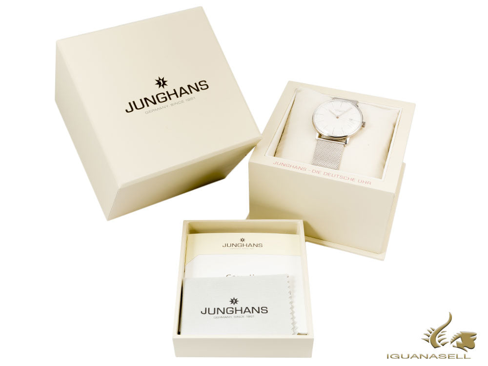 Montre automatique Junghans Max Bill, J800.1, 38 mm, argent, 027/4002.46