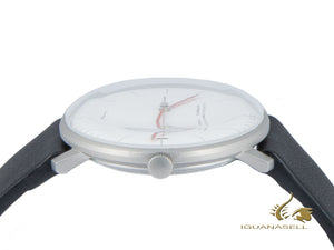 Montre automatique Junghans Max Bill Bauhaus, J800.1, 38 mm, blanche, 027/4009.02