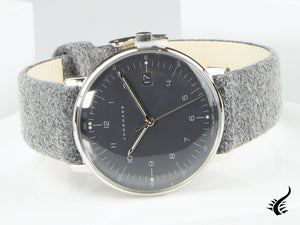 Montre à quartz Junghans Max Bill Damen, J643.29, 32,7 mm, gris, 047/4542.04