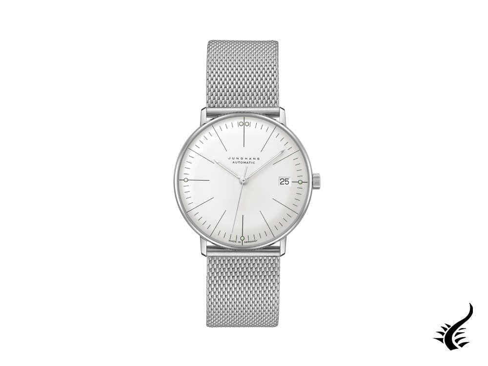 Junghans Max Bill Kleine Automatic Watch, 34 mm, Silver, Mesh strap, 027/4106.46