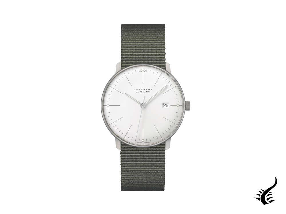 Montre automatique Junghans Max Bill Kleine, J800.1, 38 mm, blanche, 027/4001.02