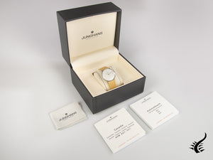 Junghans Max Bill Kleine Automatic Watch, J800.1, 34 mm, White, 027/4004.02