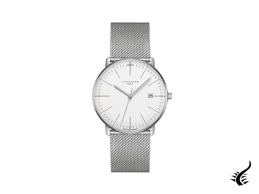 Montre à quartz Junghans Max Bill MEGA, 38 mm, argent, 058/4821.46