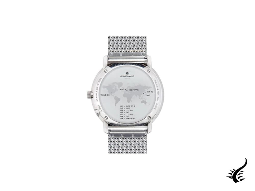 Junghans Max Bill MEGA Radio-Controlled Quartz Watch, Silver, 058/4821.44