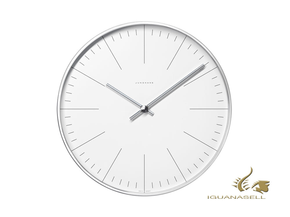 Junghans Max Bill Wall Clock RC, 30 cm, White, 374/7000.00