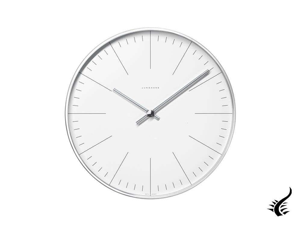 Junghans Max Bill Wall RC Clock, Aluminium, White, 374/7002.00