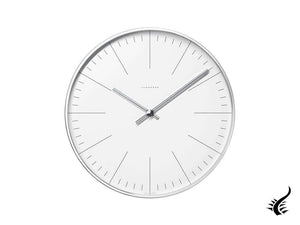 Horloge murale télécommandée Junghans Max Bill, aluminium, blanc, 374/7002.00