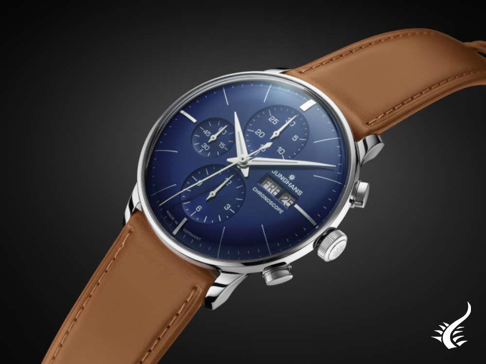 Montre automatique Junghans Meister Chronoscope, 40,7 mm, anglais, 027/4526.03