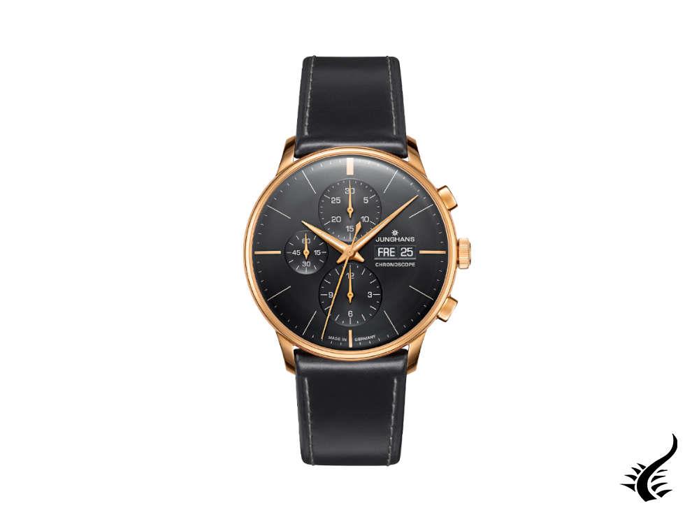 Junghans Meister Chronoscope Automatic Watch, Black, 40.7mm, German, 027/7923.02