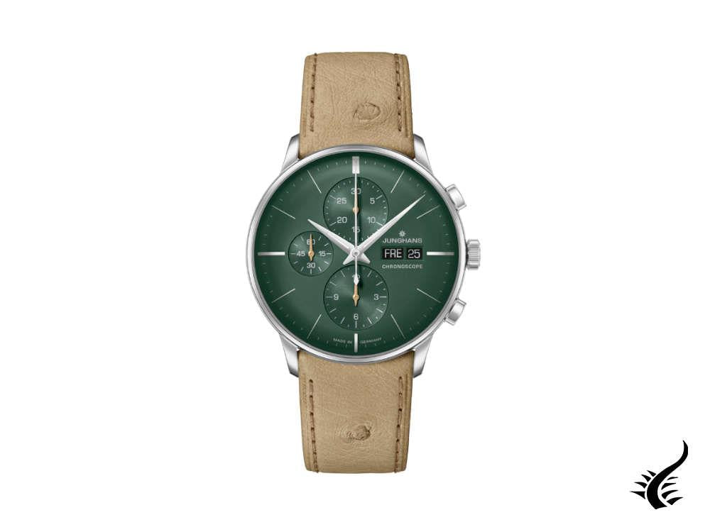 Junghans Meister Chronoscope Automatic Watch, Green, 40.7mm, German, 027/4222.02