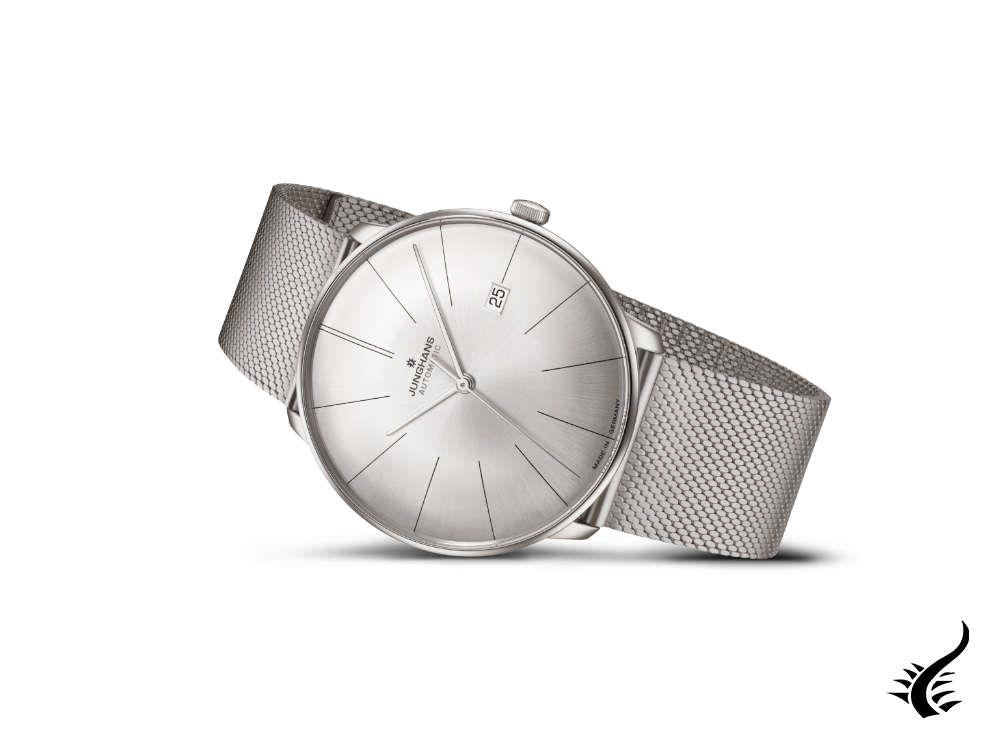 Montre automatique Junghans Meister Fein, J800.1, 39,5 mm, argent, 027/4153.44