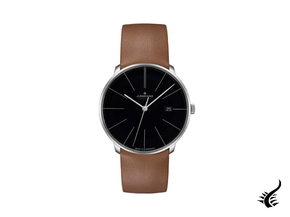 Montre automatique Junghans Meister Fein, J800.1, 39,5 mm, noir, 027/4154.00