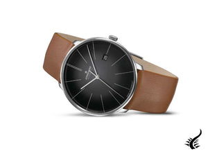 Montre automatique Junghans Meister Fein, J800.1, 39,5 mm, noir, 027/4154.00