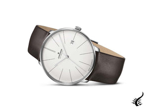 Montre automatique Junghans Meister Fein, J800.1, 39,5 mm, blanc, 027/4152.00