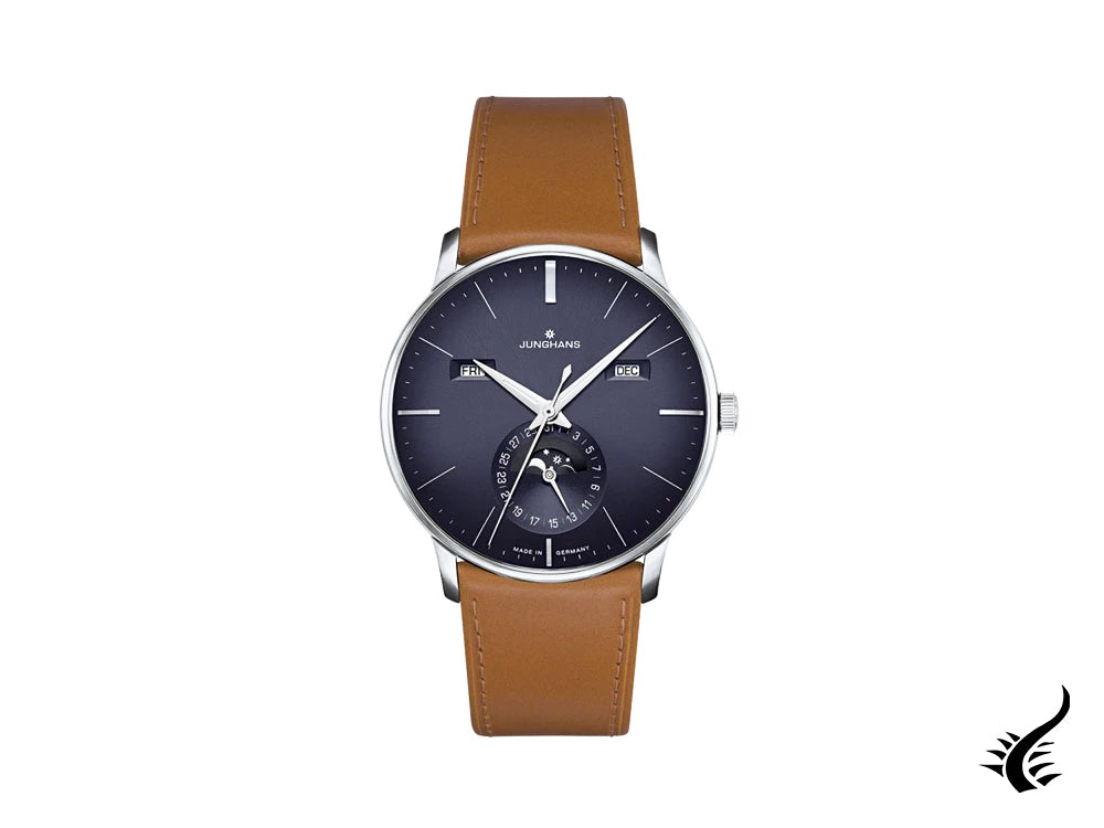 Junghans Meister Kalender Automatic Watch, 40,4mm, Blue, English, 027/4906.01