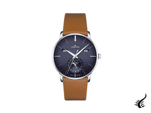 Montre automatique Junghans Meister Kalender, 40,4 mm, bleu, anglais, 027/4906.01