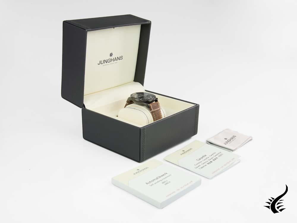 Junghans Meister Pilot Automatic Watch, J880.4, 43,3mm, Sunburst Anthracite, 38h