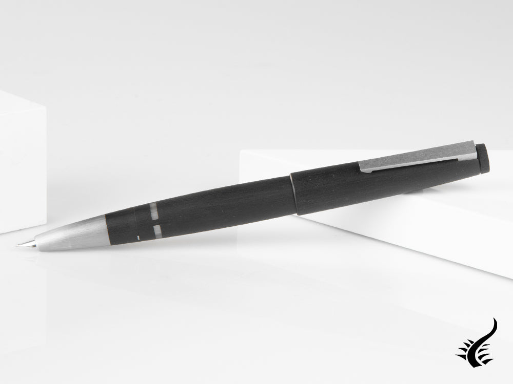 Lamy 2000 Fountain Pen, Makrolon, Mat brushed, Black, 1201351