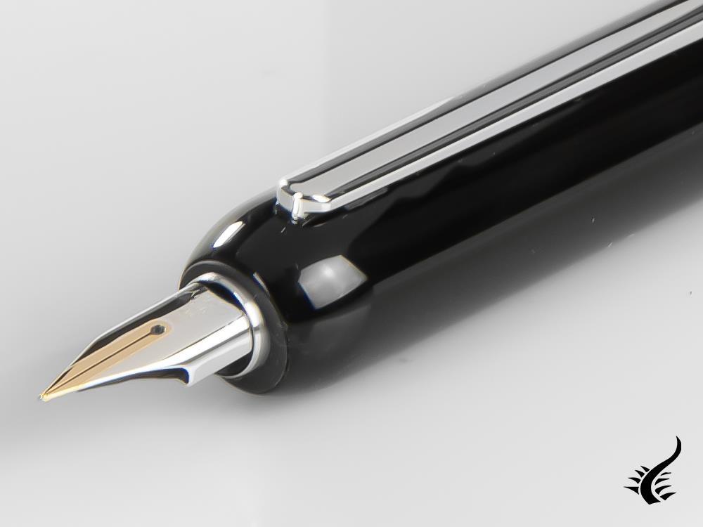 Lamy Dialog 3 Pianoblack Fountain Pen, Platinum-plated, Black, 1228083