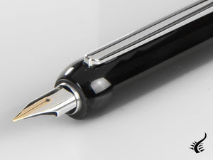 Stylo plume Lamy Dialog 3 Pianoblack, plaqué platine, noir, 1228083