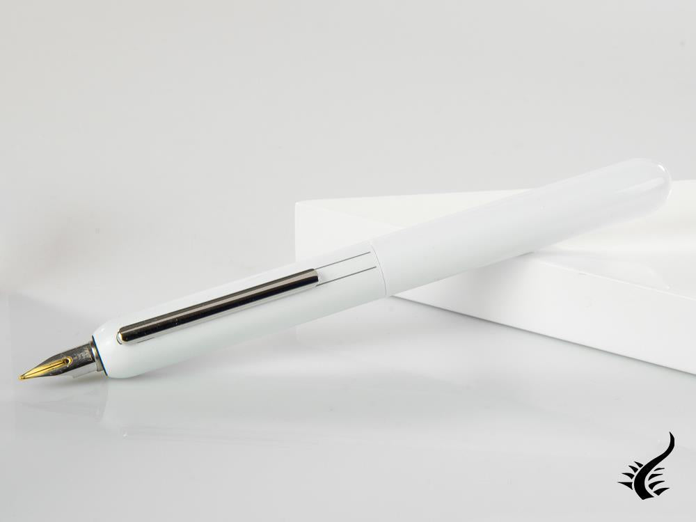 Lamy Dialog 3 Pianowhite Fountain Pen, Platinum-plated, White, 1228089