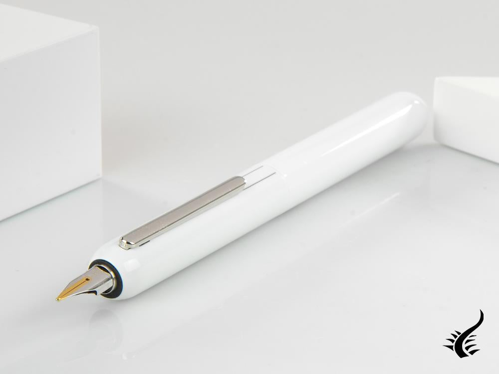 Lamy Dialog 3 Pianowhite Fountain Pen, Platinum-plated, White, 1228089