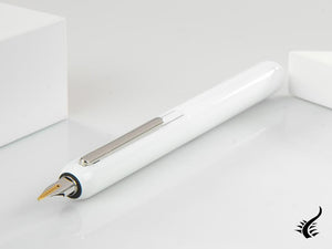 Lamy Dialog 3 Pianowhite Fountain Pen, Platinum-plated, White, 1228089