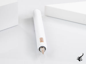 Lamy Dialog CC Fountain Pen, Lacquer, Rose Gold Plated, White, 1234405