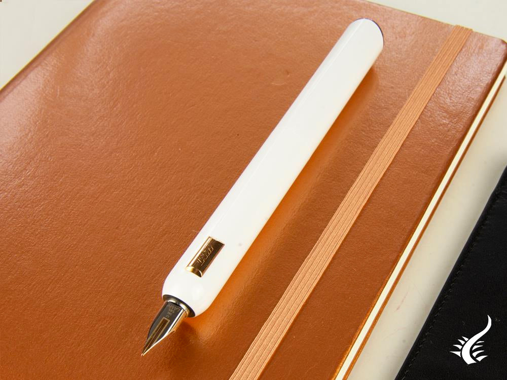 Lamy Dialog CC Fountain Pen, Lacquer, Rose Gold Plated, White, 1234405