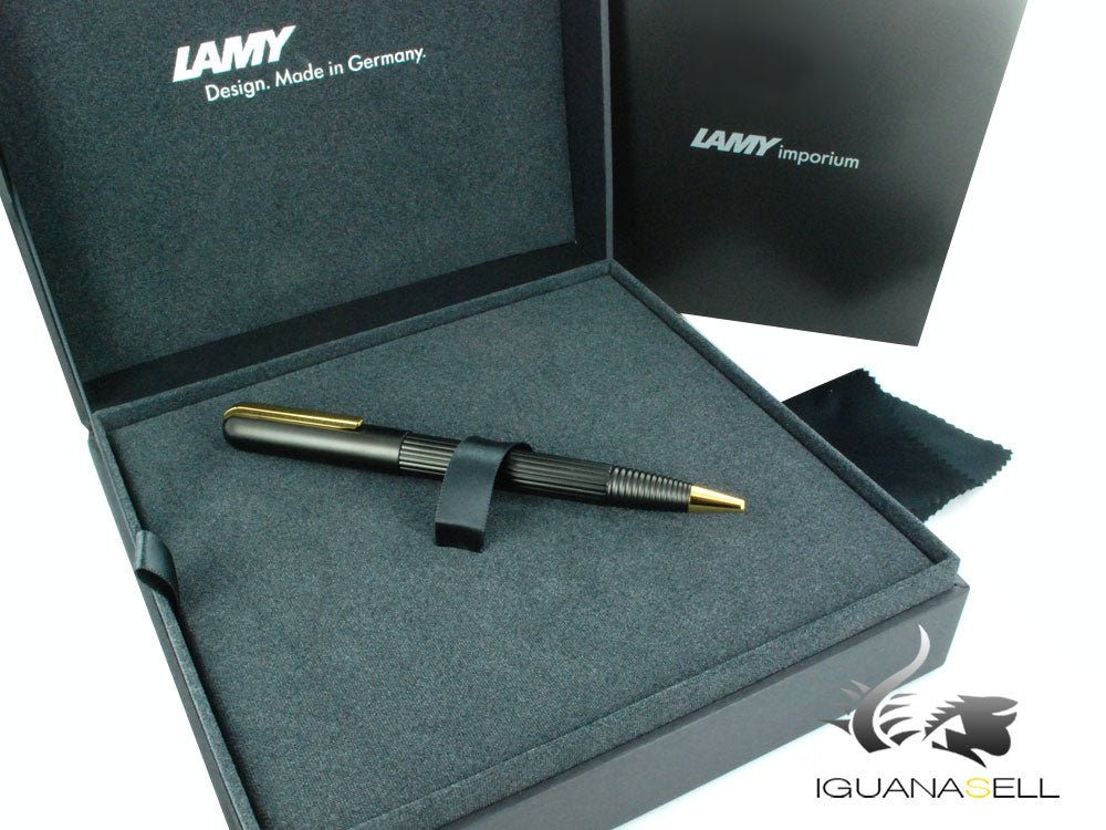 Lamy Imporium Ballpoint pen, PVD, Guilloche, Gold trims, Black, 1227950