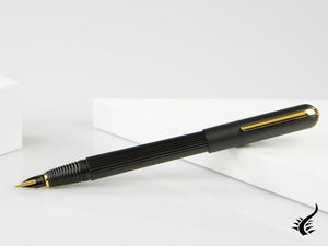 Lamy Imporium Fountain Pen, PVD, Black, Guilloche, Gold trim, 1227928