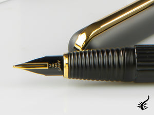 Stylo plume Lamy Imporium, PVD, noir, guilloché, attributs dorés, 1227928