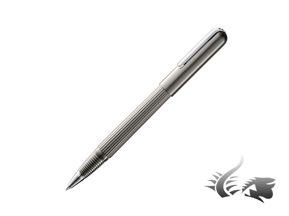 Lamy Imporium Rollerball pen, Titanium, Guilloche, Platinum-plated, 1227957