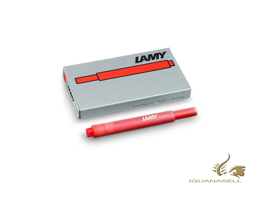 Recharge Lamy T 10, rouge, 5 unités, 1202076